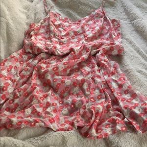 Old Navy Pink Floral A-Line Dress